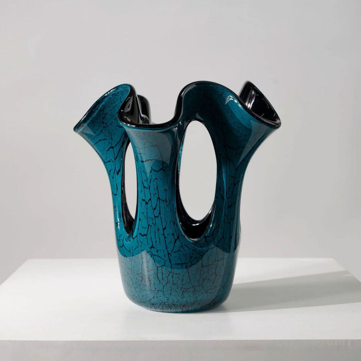 Aqualithe - 8 inch (20.5cm) Sculptural Modern Glass Vase