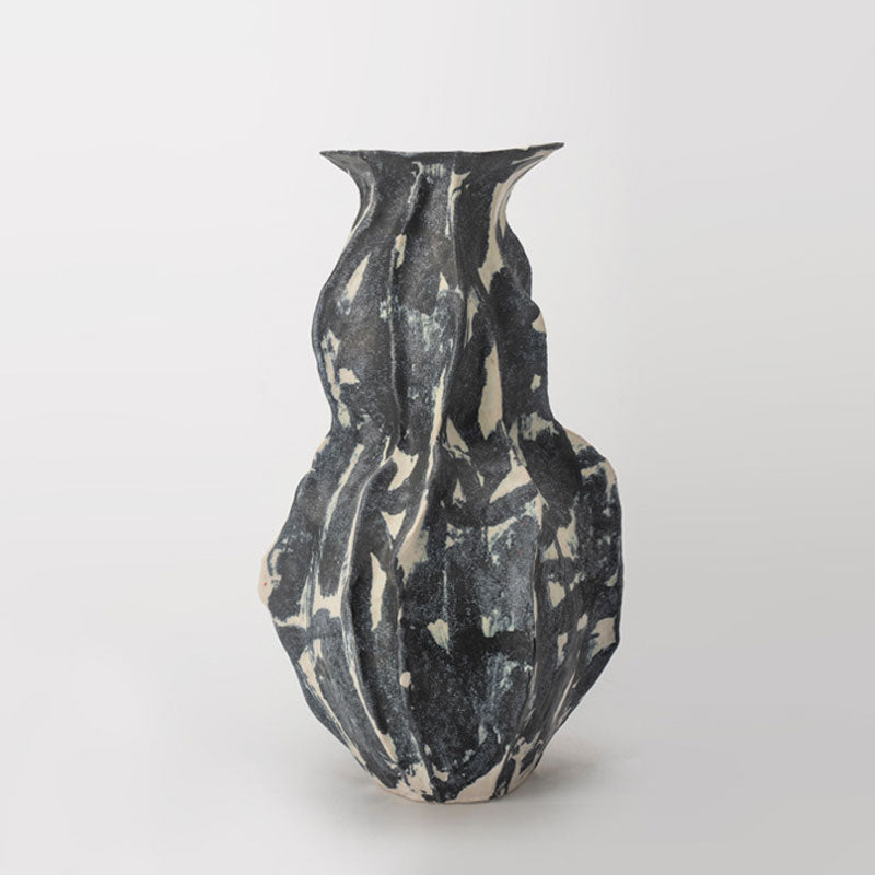 Artova - 14.5 inch (37cm) Hand-Painted Sculptural Wabi Sabi Vase Color 1