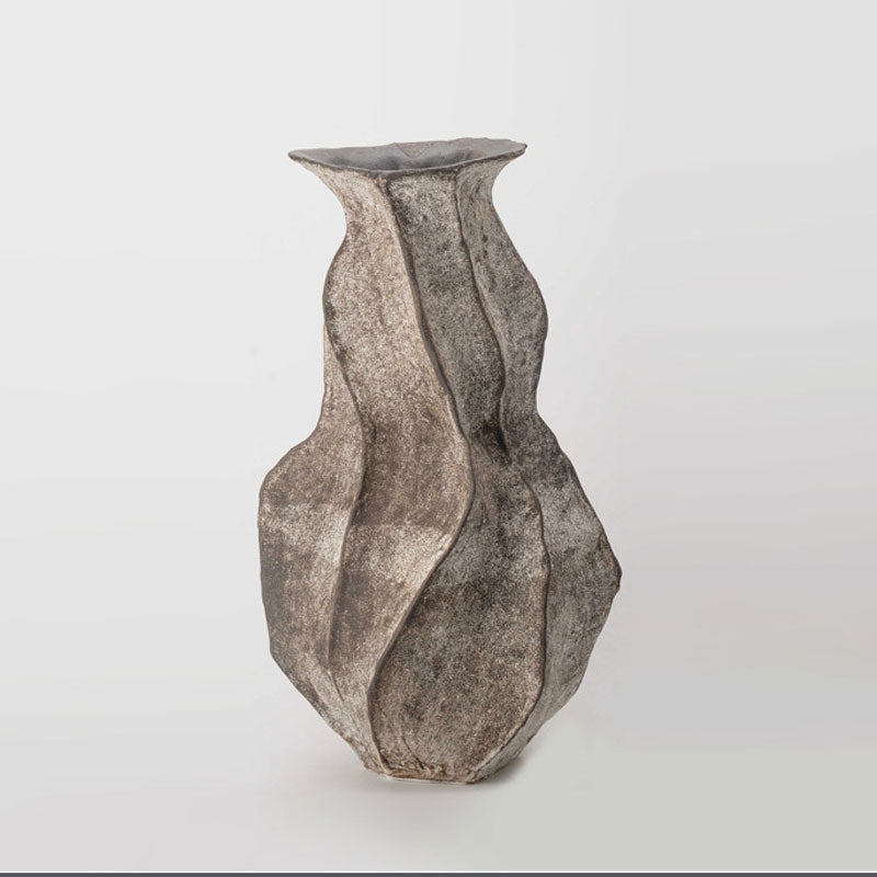 Artova - 14.5 inch (37cm) Hand-Painted Sculptural Wabi Sabi Vase Color 10