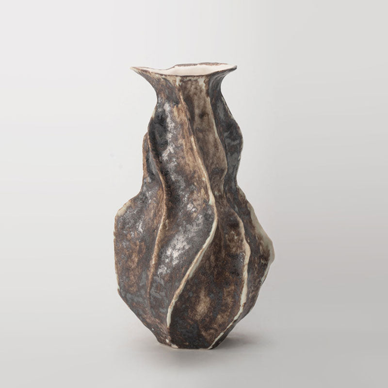 Artova - 14.5 inch (37cm) Hand-Painted Sculptural Wabi Sabi Vase Color 12