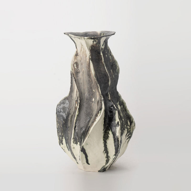 Artova - 14.5 inch (37cm) Hand-Painted Sculptural Wabi Sabi Vase Color 13