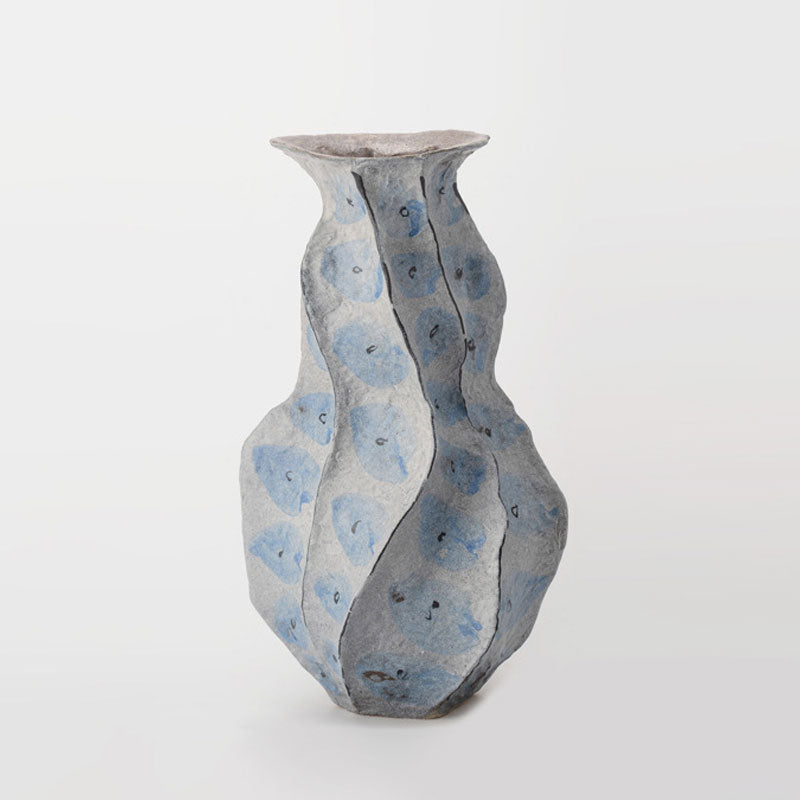 Artova - 14.5 inch (37cm) Hand-Painted Sculptural Wabi Sabi Vase Color 14