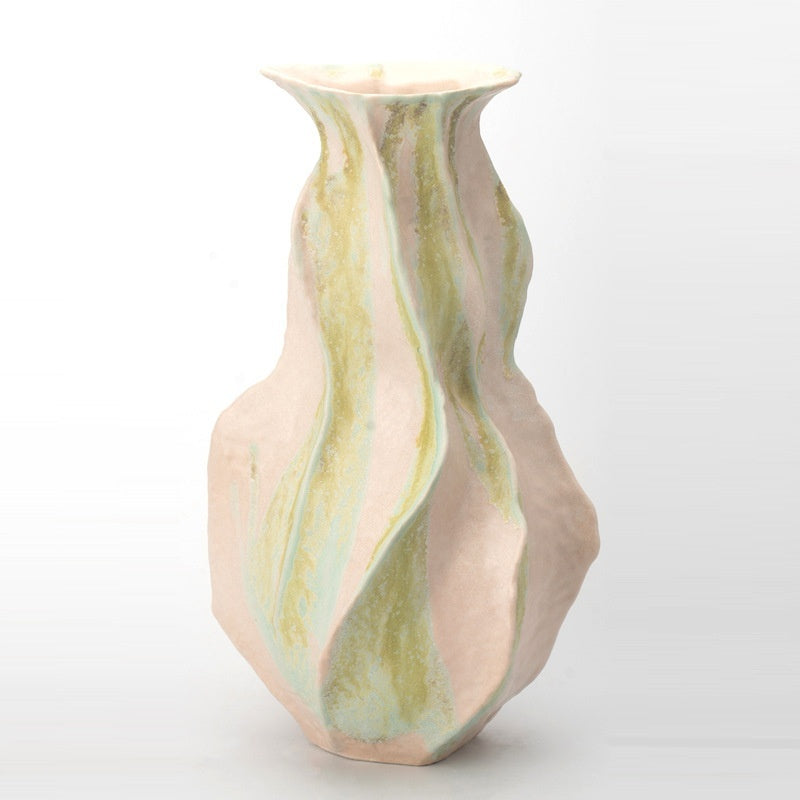 Artova - 14.5 inch (37cm) Hand-Painted Sculptural Wabi Sabi Vase Color 2