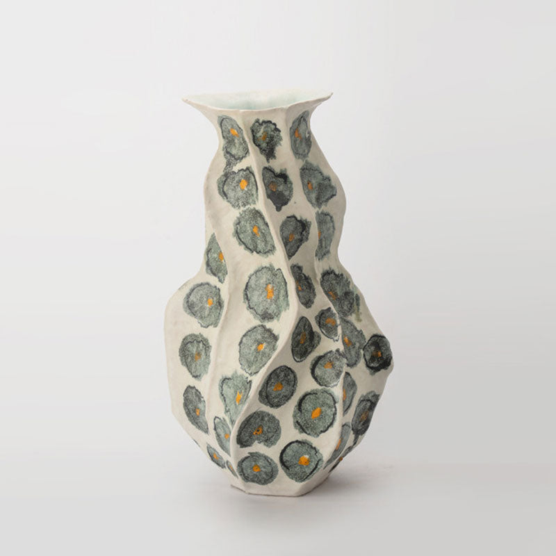 Artova - 14.5 inch (37cm) Hand-Painted Sculptural Wabi Sabi Vase Color 5