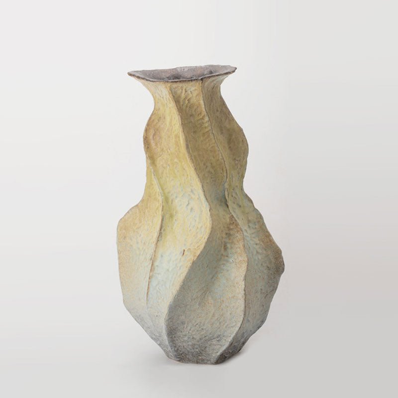 Artova - 14.5 inch (37cm) Hand-Painted Sculptural Wabi Sabi Vase Color 7