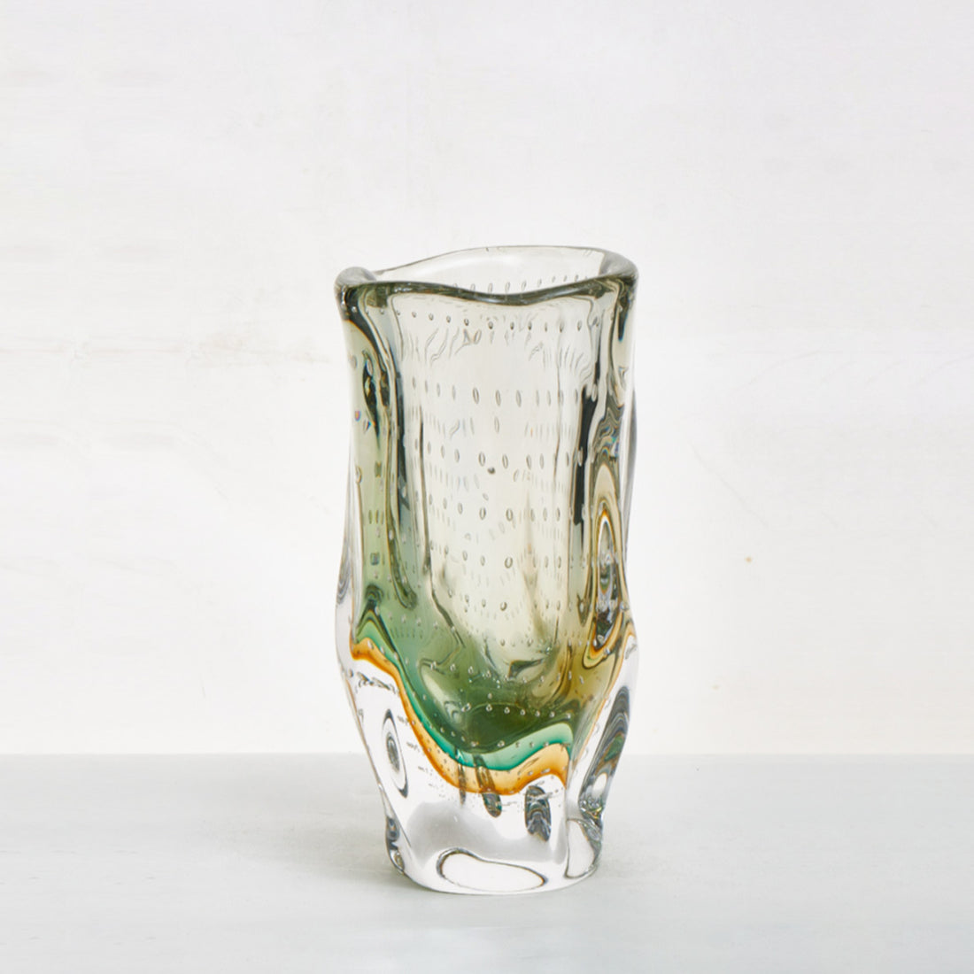 Aurora - 10.2 inch (26cm) Handmade Decorative Rainbow-Toned Art Glass Vase