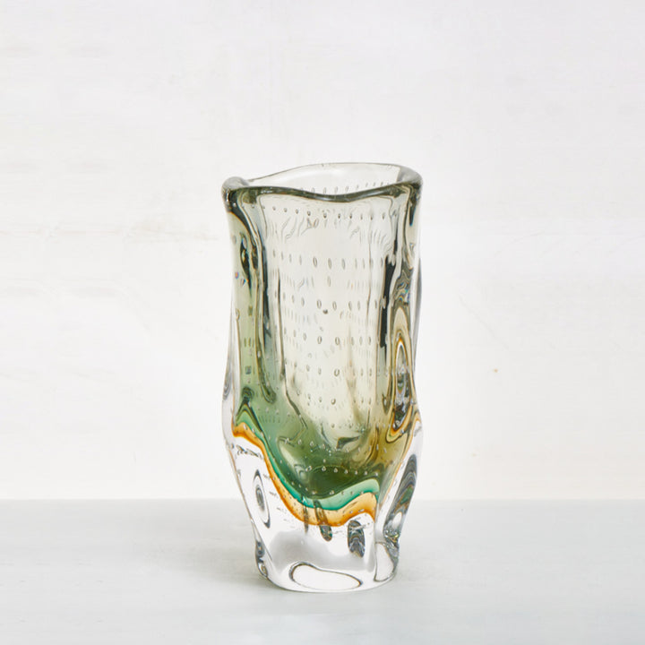 Aurora - 10.2 inch (26cm) Handmade Decorative Rainbow-Toned Art Glass Vase