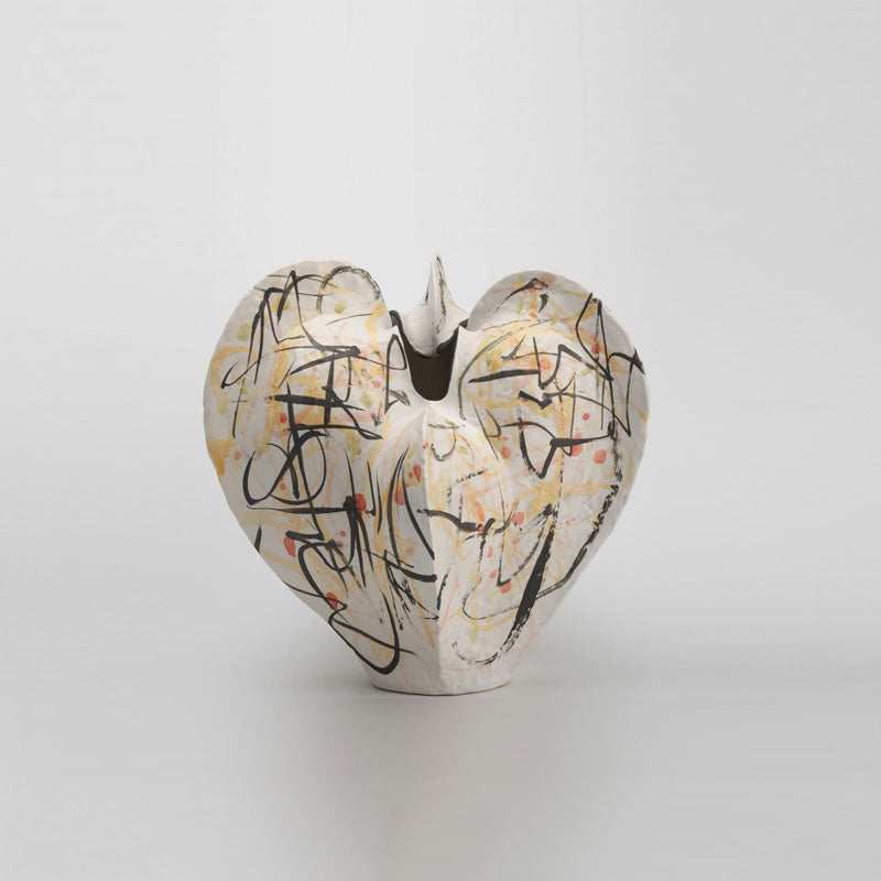 Corin - 11.8 inch (30cm) Handmade Ceramic Wabi Sabi Vase Color 5