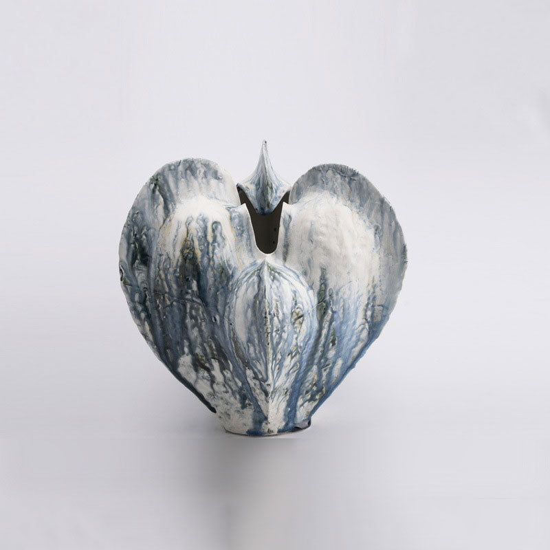 Corin - 11.8 inch (30cm) Handmade Ceramic Wabi Sabi Vase Color 6