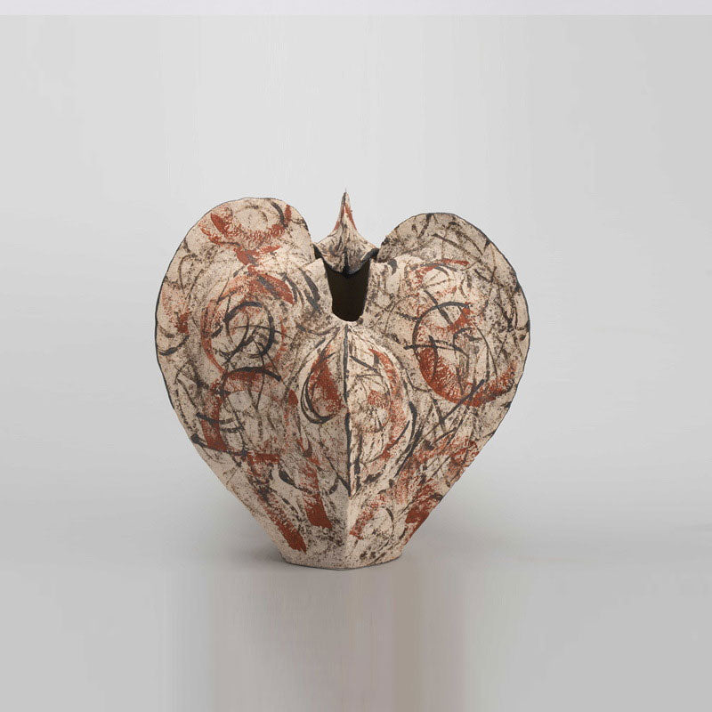 Corin - 11.8 inch (30cm) Handmade Ceramic Wabi Sabi Vase Color 7