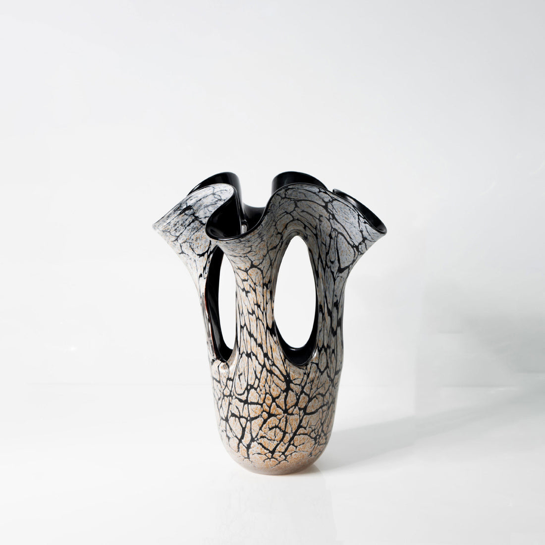 Craquelé – Medium/Large Modern Hollow Glass Vase Large Size