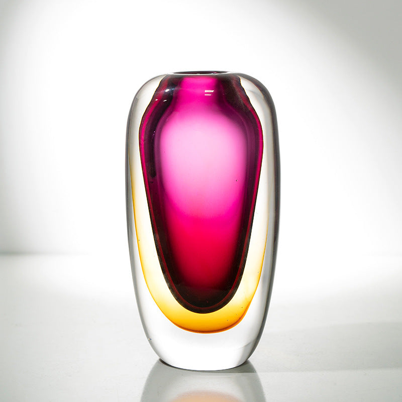 Elysia - 10.2 inch (26cm) Medium Sized Modern Luxury Gradient Art Glass Vase